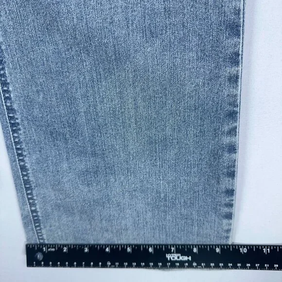 Democracy Ab Technology Jeans Bootcut Womens Size 14 Distressed Mid Rise Blue - Picture 10 of 11